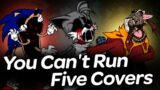 You Can't Run Five Covers triple trouble | Friday Night Funkin'