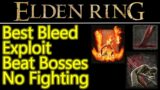 Best Elden Ring bleed build exploit, win boss fights FAST without attacking, mass slay enemies