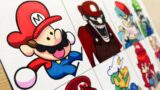 Drawing FRIDAY NIGHT FUNKIN' – Mario' Madness / Speedrunner Mario Any% / Mario 85 PC Port