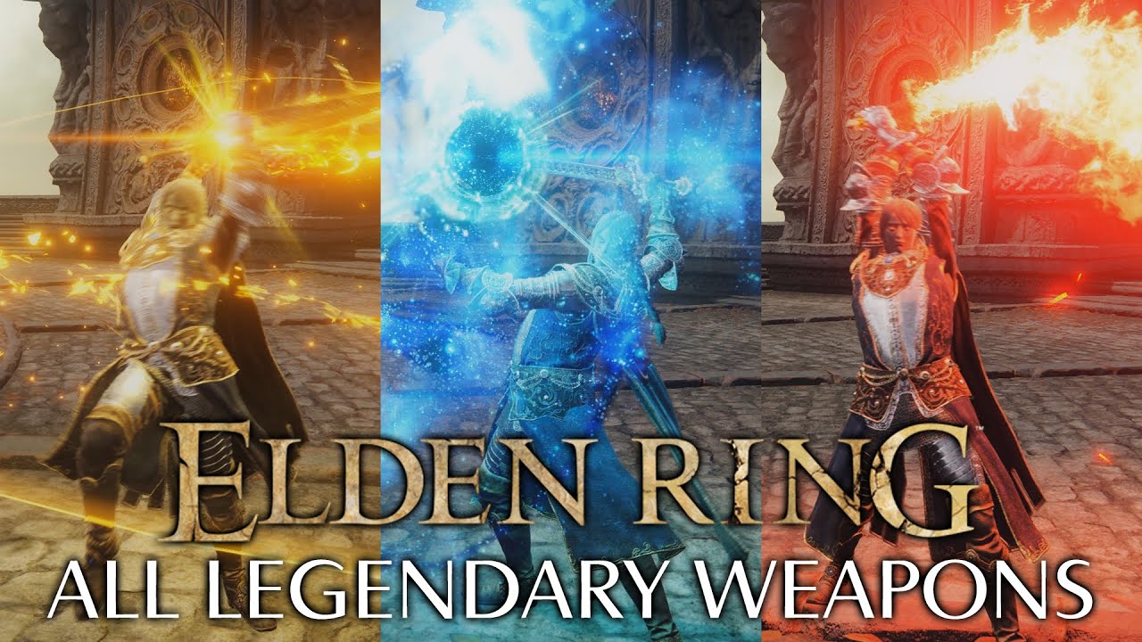 ELDEN RING All Legendary Armament Weapon Showcase Movesets (Legendary