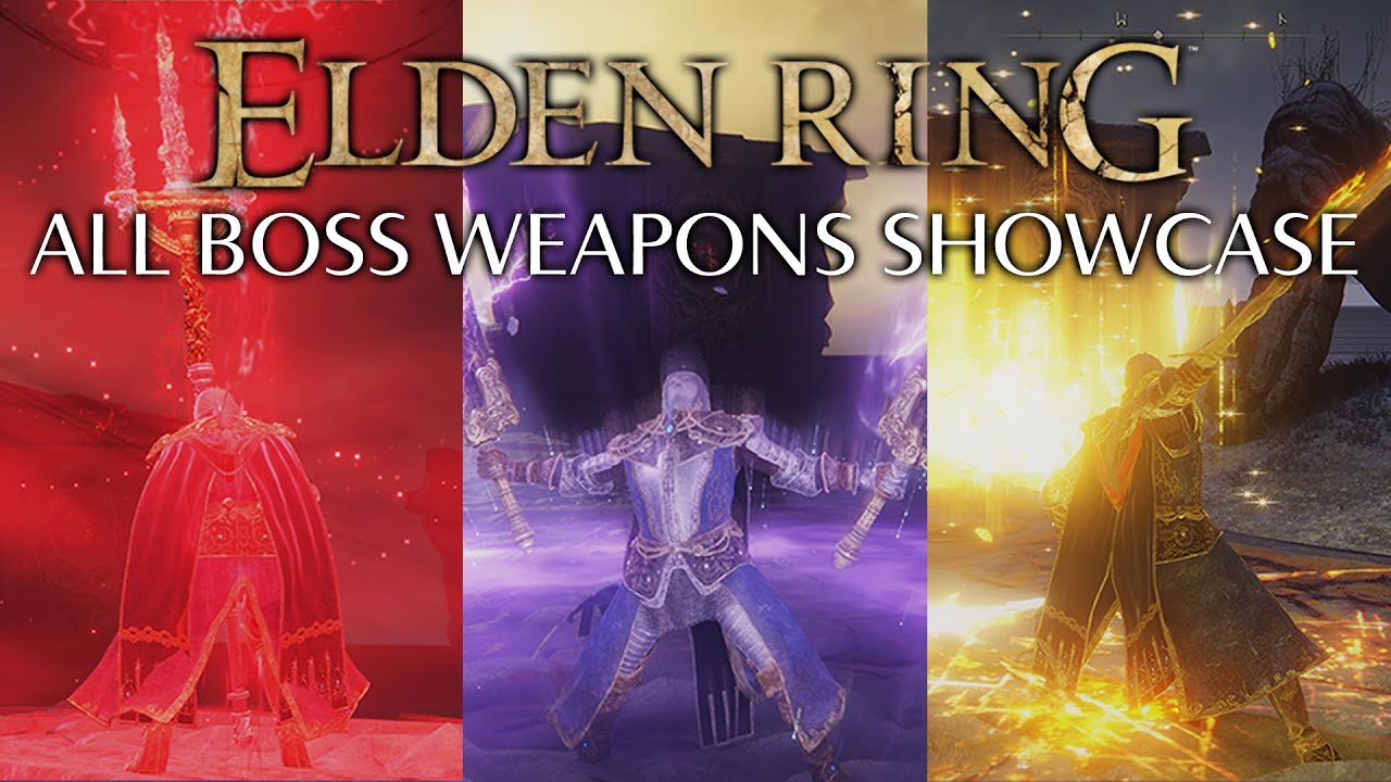 ELDEN RING All Remembrance Boss Weapons Showcase Movesets (Legendary