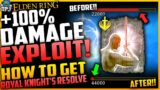 Elden Ring: +100% DAMAGE EXPLOIT – This is OP – How To Get Royal Knight's Resolve – Complete Guide