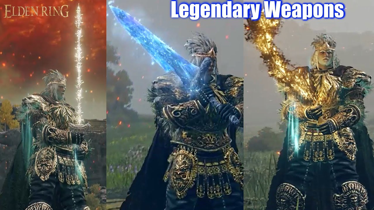 Elden Ring All Legendary Weapons Showcase New World Videos   Elden Ring All Legendary Weapons Showcase 