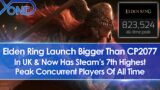 Elden Ring Has Bigger Launch Than CP2077 In UK, Now Has 7th Highest Peak Concurrent Players On Steam