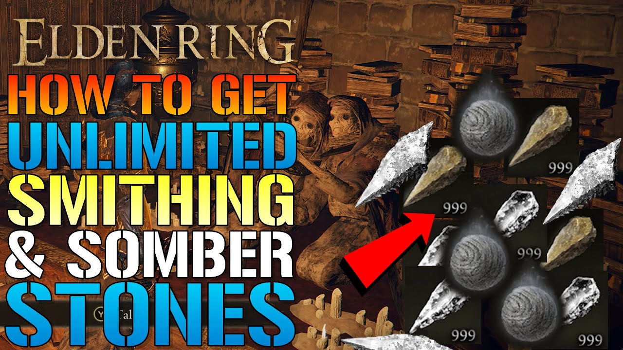 Elden Ring How To Get UNLIMITED Smithing & Somber Stones! All Ball