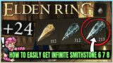 Elden Ring – How to Get INFINITE Smithing Stones 6 7 8 – Fast +24 Weapon Smithing Stone Farm Guide!