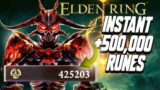 Elden Ring:INSTANT 500,000 RUNES GLITCH!*NOT CLICKBAIT*INSTANT LEVEL 70 EARLY GAME!FULL TUTORIAL