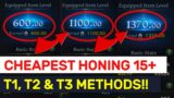 FASTEST & CHEAPEST Methods For All +15 Gears For T1, T2 & T3 Honing! | Lost Ark