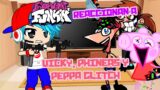 Friday Night funkin' Reacciona a Vs Vicky, Phineas y Peppa Glitch