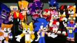 "For Hire" but everyone Sings it – Dorkly Sonic x Friday Night Funkin' Minecraft Animation (FNF)