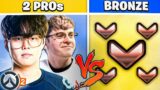 Can 2 OWL Pros Beat 5 Bronze Players In Overwatch 2?!