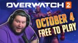 Overwatch 2 GOES FREE TO PLAY! New Hero Announcement, Release Date and MORE!