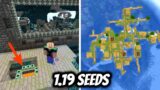 1.19 best seeds | Ancient City Seeds with stronghold |  Ancient City spawn | 1.19 island village