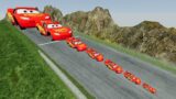 Big & Small Lightning Mcqueen vs DOWN OF DEATH in – BeamNG.drive