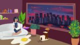 Lofi Beats with City View / Study – Reading Animation [ Lofi – Relaxing Beats ] Long Version