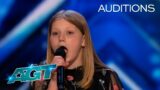 9-Year-Old Harper Screams "Holy Roller" and Shocks the Judges | AGT 2022
