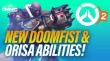 A look at the Overwatch 2 abilities for Doomfist and Orisa!
