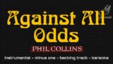 AGAINST ALL ODDS [ PHIL COLLINS ] INSTRUMENTAL | MINUS ONE