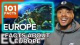 AMERICAN REACTS To 101 Facts About Europe | Dar The Traveler