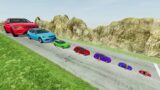 Big & Small Cars vs Down of Death Slide – BeamNG.Drive