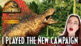DIMETRODON! THERI FIGHTS GIGA! | Jurassic World Evolution 2 Dominion Biosyn Expansion CAMPAIGN Pt. 1