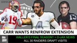 Derek Carr Wants Deebo Samuel? Raiders Rumors: Hunter Renfrow Deal, Darren Waller Drama, D-Jax News