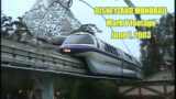 Disneyland Monorail Mark V Footage from Fantasia Gardens – June 7, 2003 – Monorail Blue & Purple