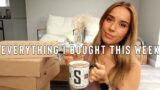 EVERYTHING I BOUGHT THIS WEEK | Suzie Bonaldi