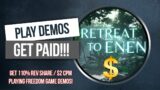 Earn Revenue Uploading Demo Content To Youtube – 110% Revenue Share – Retreat To Enen