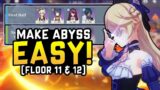 F2P HOW TO BEAT 2.8 SPIRAL ABYSS! F2P Genshin Impact 2.8 Detailed Spiral Abyss Guide for 11 & 12