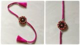 How to make rakhi – terracotta easy knot rakhi.