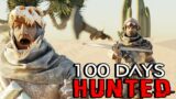 I Spent 100 DAYS Being Hunted In Ark: Survival Evolved! [Scorched Earth]