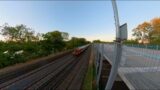 Insta360 ONE X2 – Testing object tracking with trains at Fleet Station using Insta360 Studio