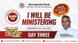 Join PROPHET HEZEKIAH OLADEJI MINISTERING Live @ "OSOSAMI 2022" – I AM THE FIRST & THE LAST. – DAY 3