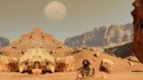 Life on Mars: The rover capture A strange rock large in size from the top with a sharp base