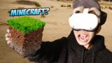 MINECRAFT JADI LEBIH NYATA 98% PAKAI KACAMATA INI!!! DIRT KITA PEGANG RASANYA TANAH BENERAN!!!