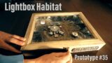 Mars Habitat in a Lightbox –  Prototype #35 – The Making of "Zubrin Base"