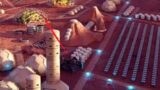 Mars Perseverance rover pick up created animation SpaceX's Starship traveling to Mars landing Base