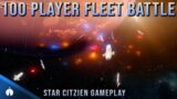 NEW 100 Player Fleet Battles In Star Citizen
