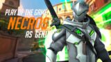 Necros Genji Gameplay on Colosseo! POTG [ Overwatch 2 PVP Beta ]