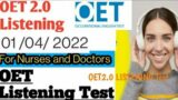 OET 2.0 Listening Test # Pt : Melissa Gordon # OET LISTENING TEST for Nurses and Doctors 2022