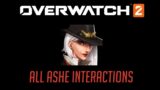 Overwatch 2 First Closed Beta – All Ashe Interactions + Hero Specific Eliminations