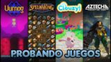 Probando juegos – Uurnog Uurnlimited, SpelunKing: The Mine Match, Clouzy! y Aztech Forgotten Gods