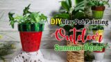 Terracotta Pot Painting Ideas With Acrylic Paint | 5 EASY DIY Clay Pot and Planter Painting Tutorial