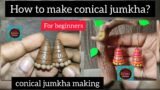 Terracotta conical jumkha making|for beginners|classes taken6385216633
