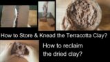#Terracottajewellerymaking | How to store, knead natural Terracotta clay? How to reclaim dried clay?