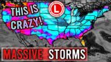 This is CRAZY! MASSIVE Storms on the Way! HUGE Tornado Outbreak, BIG Warm Up, Summer Like Weather!