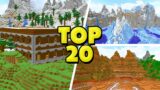 Top 20 INCREDIBLE Minecraft Mountain Seeds! (Best Minecraft 1.18 Seeds)