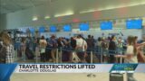 Travel restrictions lifted, CLT Airport sees large crowds