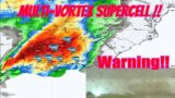Warning! Multi Vortex Supercell Today! Tornado Outbreak! – The WeatherMan Plus Weather Channel